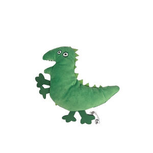 Jazwares 2003 Peppa Pig Georges MR DINOSAUR 7.5 Inch Flat Plush Stuffed Animal